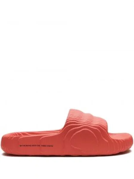 Klapki Adidas czerwone