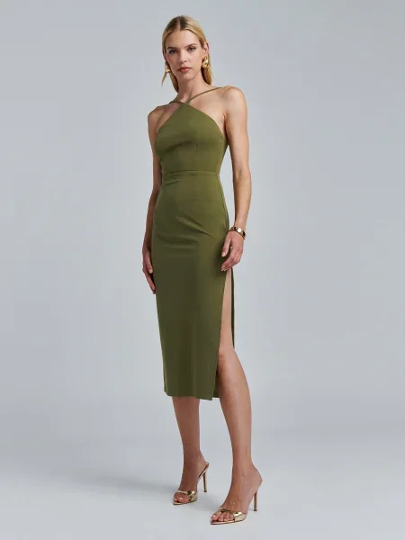 BWLDR Rochie de cocktail Garnia' verde