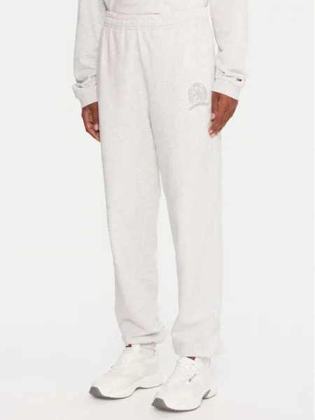 Tommy Jeans Spodnji del trenirke siva