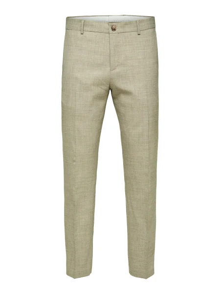 SELECTED HOMME Hlače na crtu Oasis pijesak