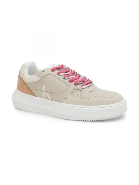 CALVIN KLEIN JEANS De piele sneakers CHUNKY CUPSOLE FLUO CONTRAST