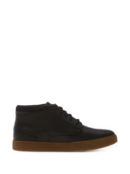 Cizme scurte Clarks cu șireturi din piele negru
