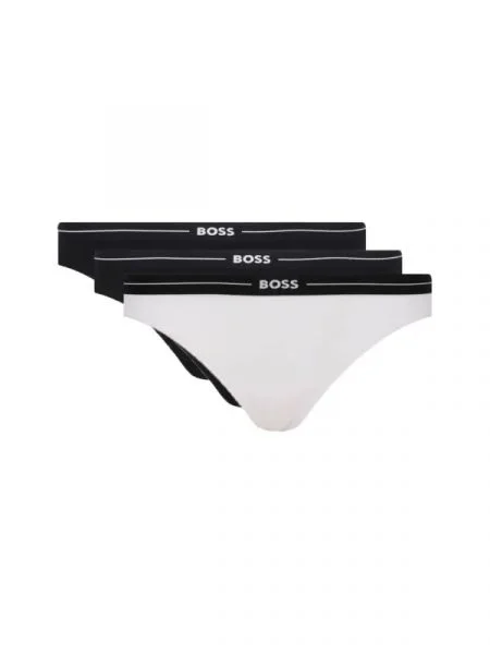 BOSS BLACK Chiloți slipi 3P BRIEF alb
