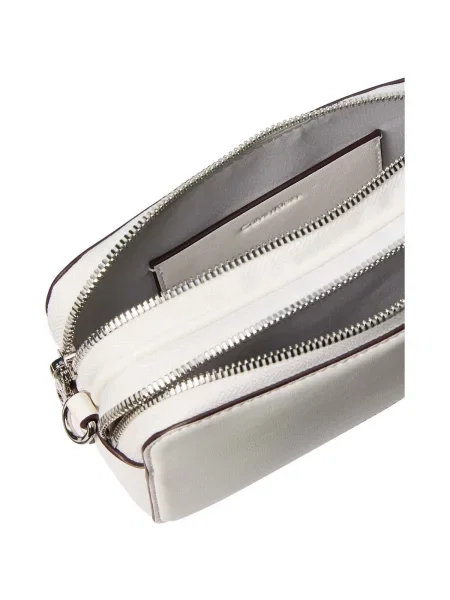 Geantă de mână Calvin Klein Webbing Double Strap Camera Bag White Alyssum Universal alb