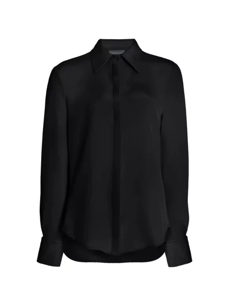 Cămașă Brandon Maxwell de mătase negru