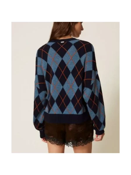 Sweter Twinset żakardowy