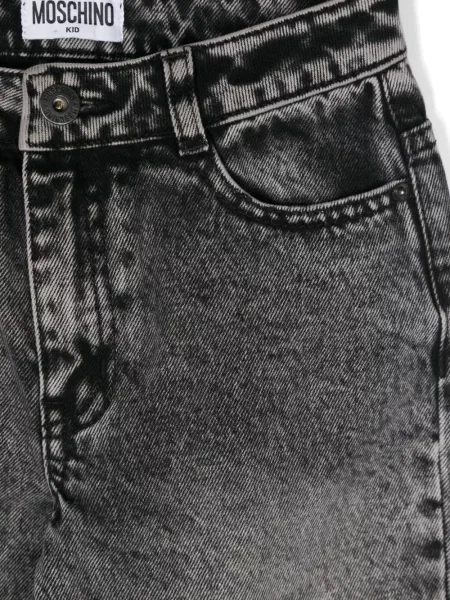 Jeansy dziecięce Moschino czarne