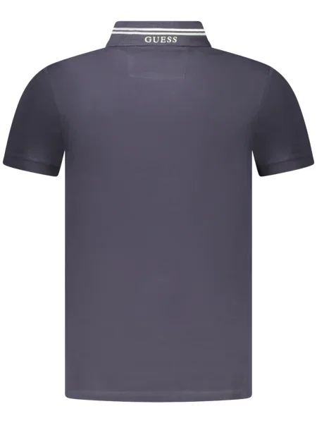 Polo Guess Jeans cu mâneci scurte albastru