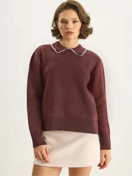 Bianco Lucci Svetr Pullover bledě fialová