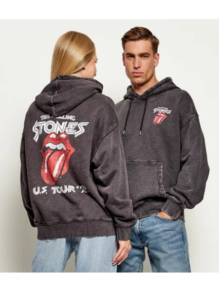 Guess Jeans Pulóver | Guess Jeans x Rolling Stones szürke