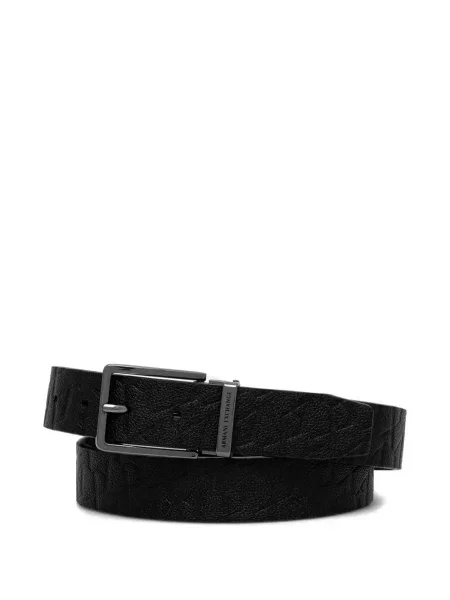 Curea Armani Exchange cu autograf negru
