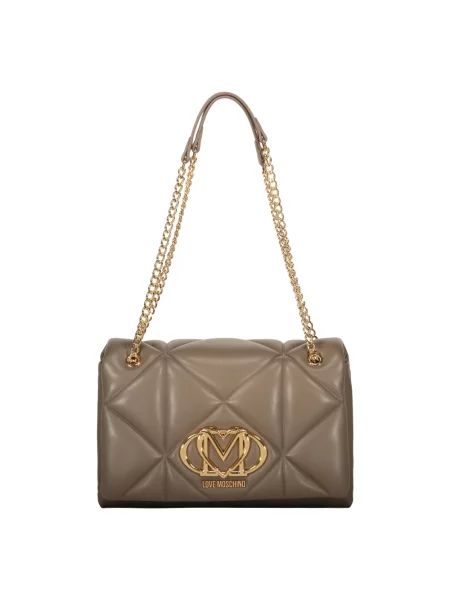 Torebka Love Moschino pikowana brązowa