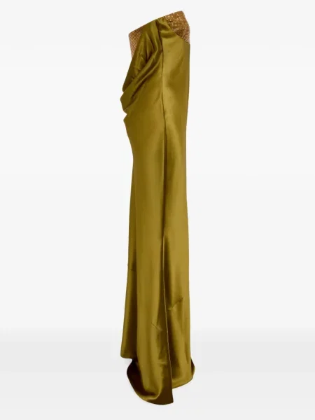 Rochie maxi Retrofete verde