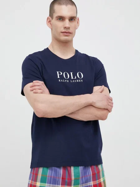 Піжама Polo Ralph Lauren з принтом синя
