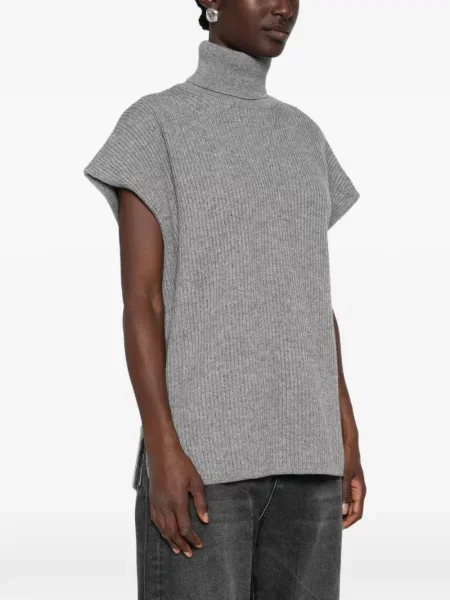 Pulover Max Mara fără mâneci gri