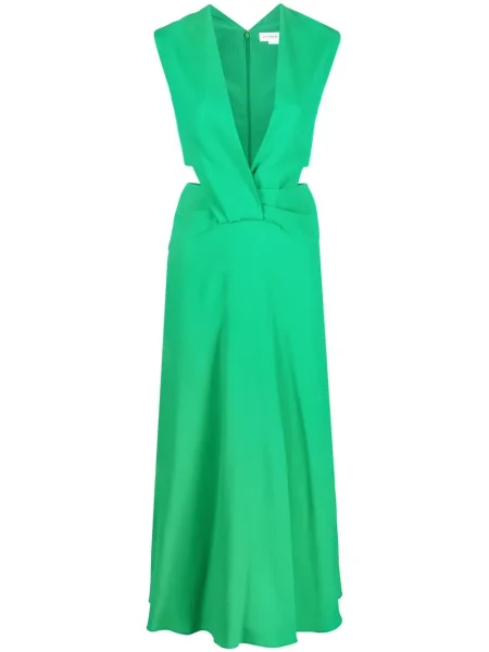 Rochie midi Victoria Beckham până la genunchi de costum verde