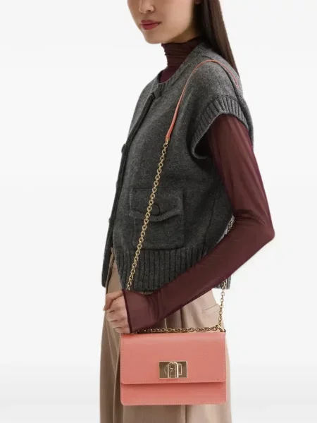 Crossbody kabelka Furla ružová