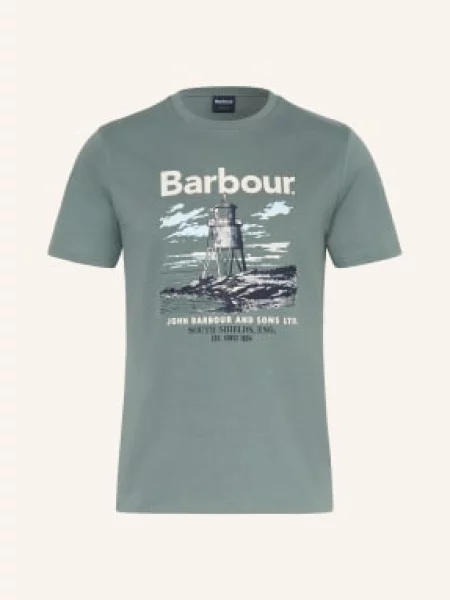 Barbour Tričko Harbourside olivová tmavě modrá béžová