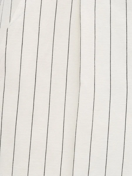 Pantaloni Jacquemus cu dungi alb