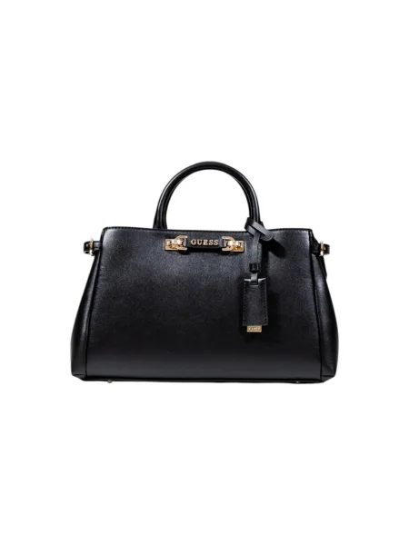 Lniana listonoszka Guess czarna