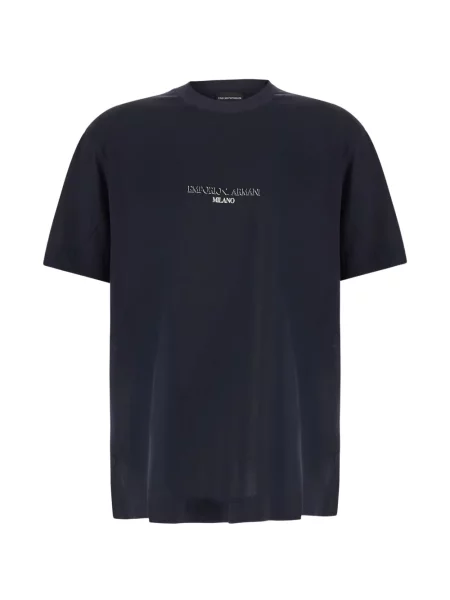 Tricou Emporio Armani cu imagine albastru