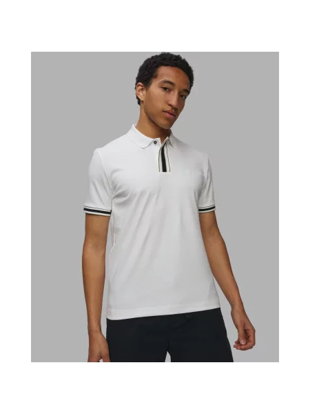 Tricou polo Boss alb