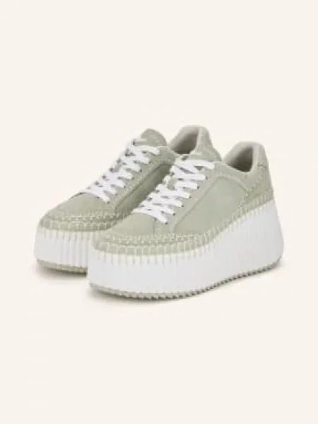 Chloé Sneakersy S Platformou Nama light eucalyptus
