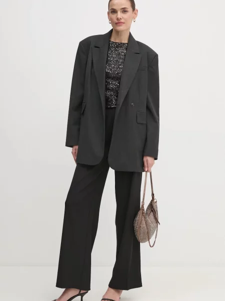 DKNY Majica z dolgimi rokavi črna