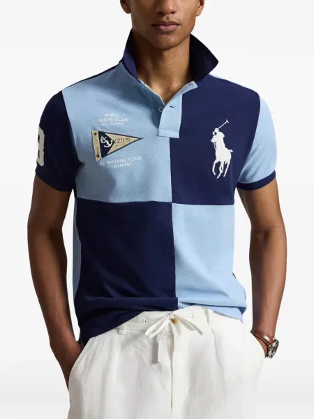 Șosete Polo Ralph Lauren cu broderie în carouri de flanelă verde