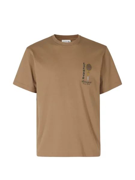 Tricou Lacoste cu broderie din jerseu