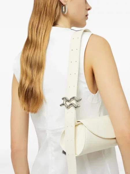 Geantă Jil Sander cu cataramă