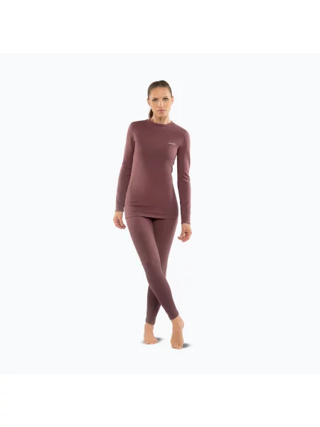 Set de lenjerie termoactivă pentru femei Viking Meriboo Base Layer pink roz