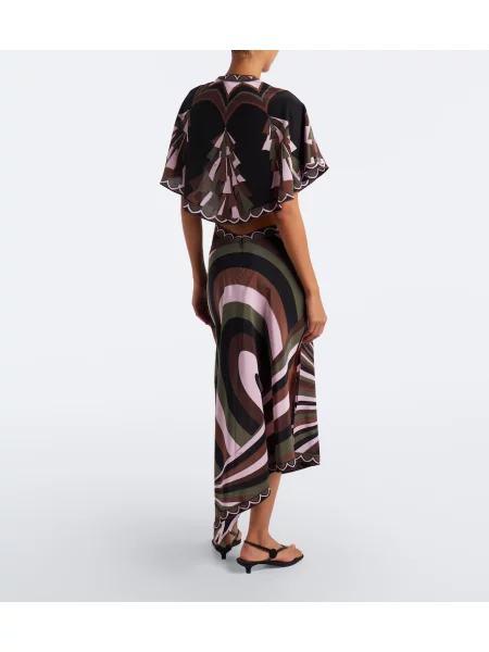 Rochie midi Pucci de mătase