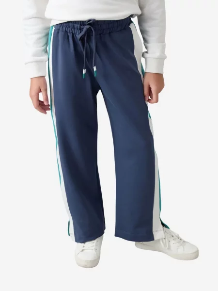 Tommy Life Hlače TOMMY Sweatpants Weites Bein Farbblock miks