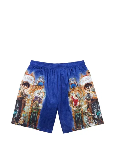 Pantaloni scurți de sport Supreme plasă albastru