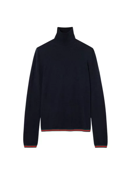 Sweter Gucci z kaszmiru niebieski