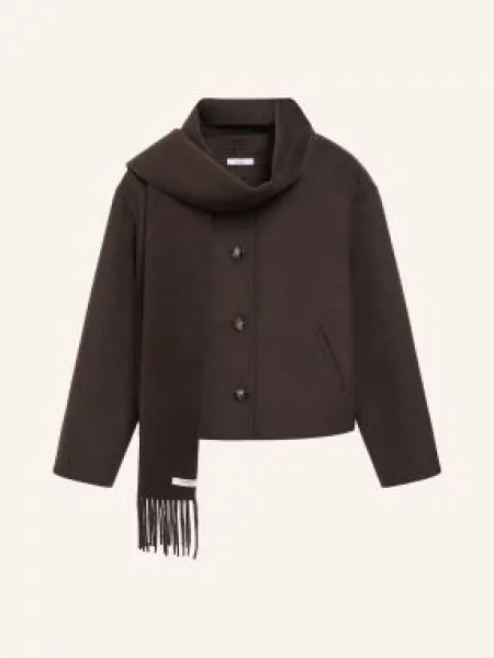 Comma sweter wełniany Kobiety S brązowy