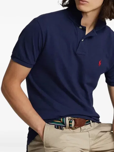Polo Polo Ralph Lauren με αυτόγραφο ραβδωτό μεταξωτό ύφασμα κλασικό λευκό