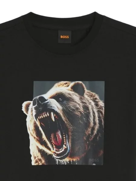 Tricou Boss cu imagine negru