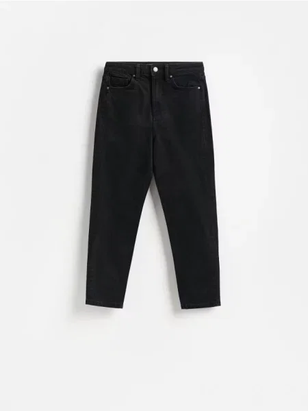 Reserved Blugi mom slim fit negru