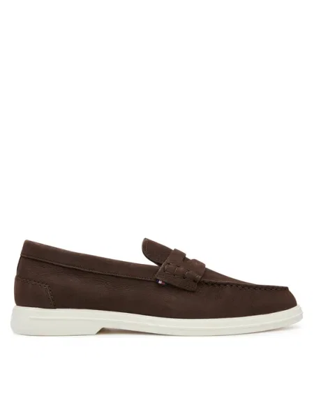 Tommy Hilfiger Mocasini Nubuck P Loafer maro