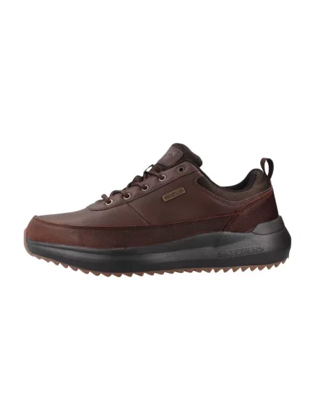 Sneakersy Skechers skórzane brązowe