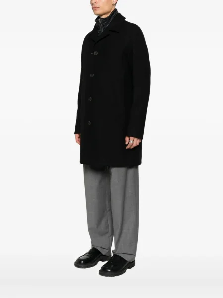 Palton Herno de lână negru