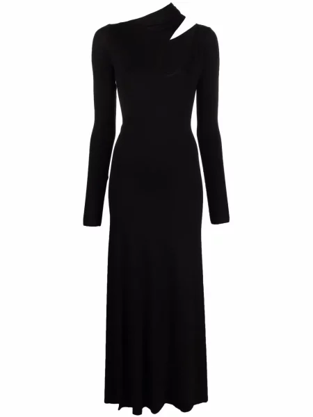Rochie maxi Manuri lungă de costum negru