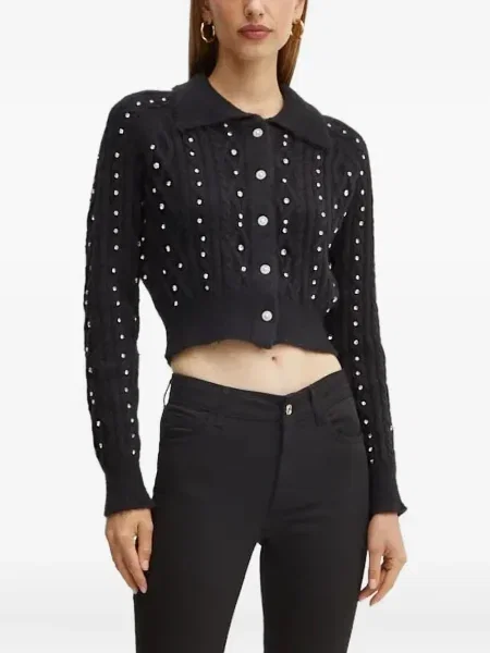 Cardigan Silvian Heach tricotate negru