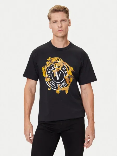 Versace Jeans Couture Tricou Negru alb