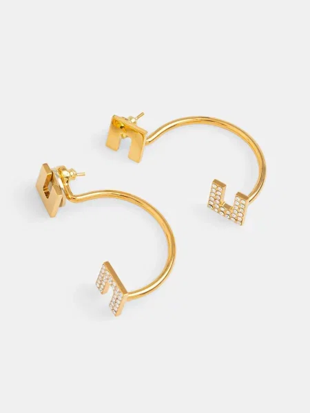 Обеци Elisabetta Franchi златисто