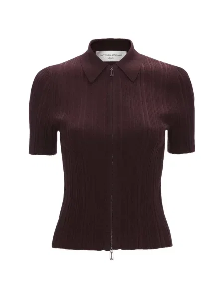 Scurt cardigan Victoria Beckham roșu