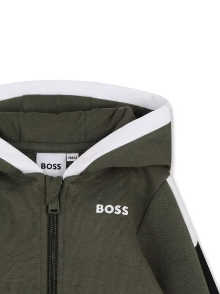 Dětska mikina s kapucí Bosswear zelená