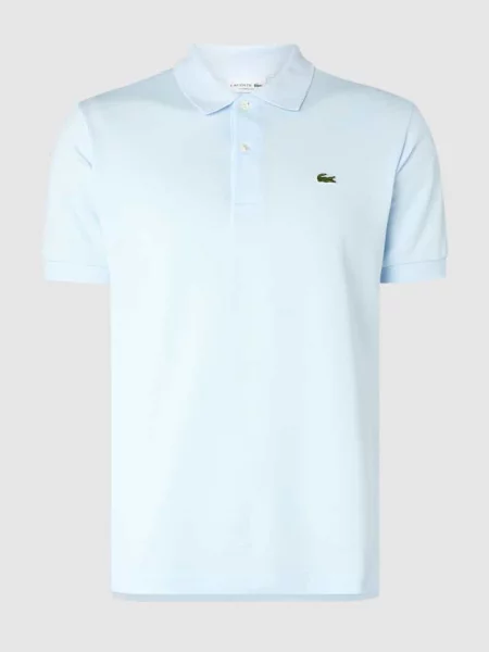 Koszulka polo z wyhaftowanym logo Lacoste niebieskie